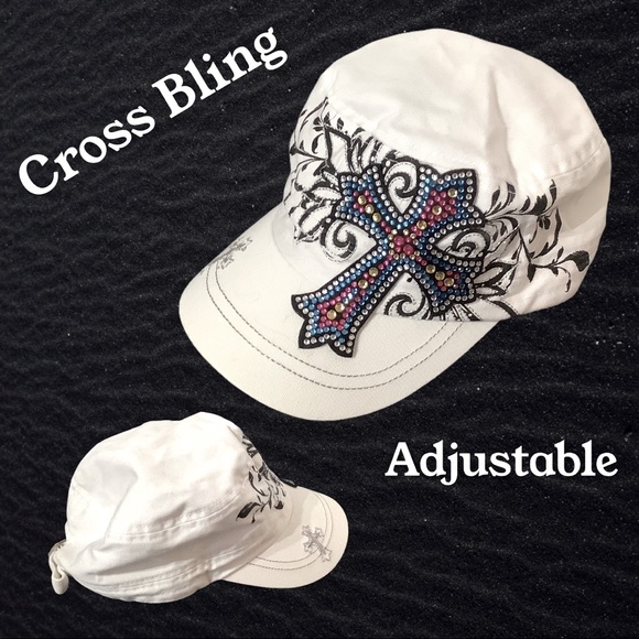 KBETHOS Accessories - Kbethos - cross bling sparkly adjustable hat 🤩
